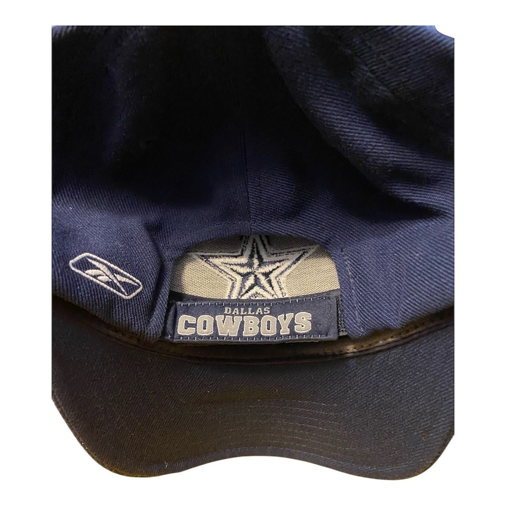 Reebok Dallas Cowboys NFL Baseball Hat Navy Blue Embroidered Star Adjustable Cap - Picture 3 of 3